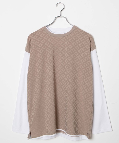 LUCY(ルーシー)の「LUCY/レイヤード ジャガードベストロンT(Tシャツ/カットソー・メンズ・ベージュ系その他2/ブラック系その他2/ブラック系その他・MEDIUM/LARGE)」の16枚目の写真