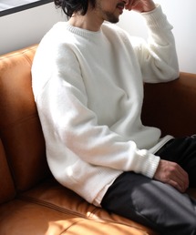 オーバーサイズ クルーネック ルーズニット<ユニセックス>