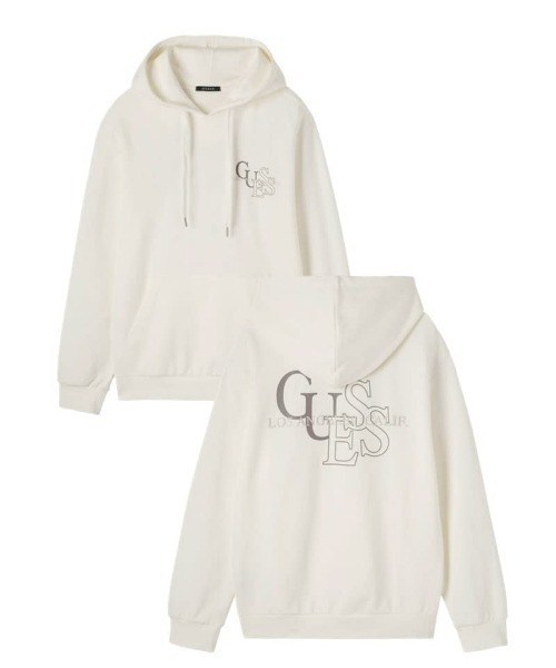 Guess(ゲス)の「Logo Hoodie(パーカー・メンズ・ブラック/アイボリー/ライトグレー・MEDIUM/LARGE/X-LARGE/SMALL)」の2枚目の写真