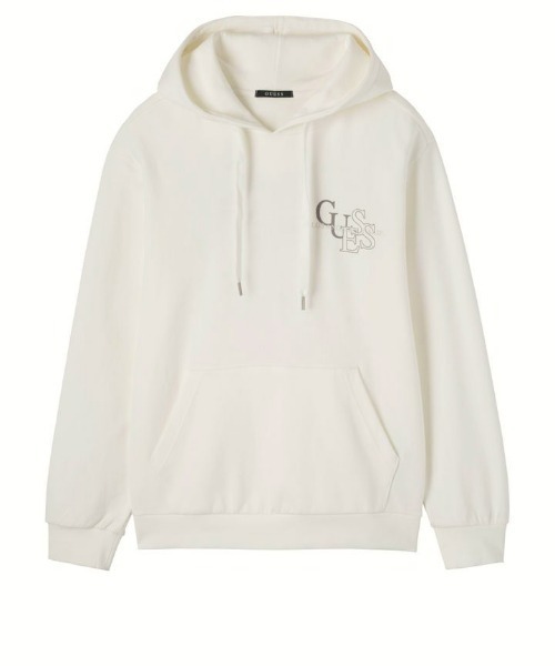 Guess(ゲス)の「Logo Hoodie(パーカー・メンズ・ブラック/アイボリー/ライトグレー・MEDIUM/LARGE/X-LARGE/SMALL)」の4枚目の写真