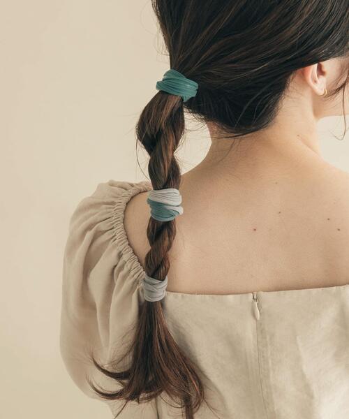 SMELLY(スメリー)の「カラーグラデーションゴムセット(ヘアゴム・レディース・ベージュ系その他/グレー系その他・-)」の1枚目の写真