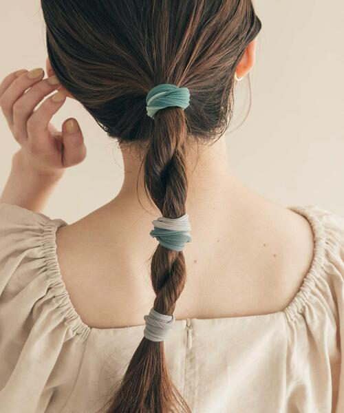 SMELLY(スメリー)の「カラーグラデーションゴムセット(ヘアゴム・レディース・ベージュ系その他/グレー系その他・-)」の13枚目の写真