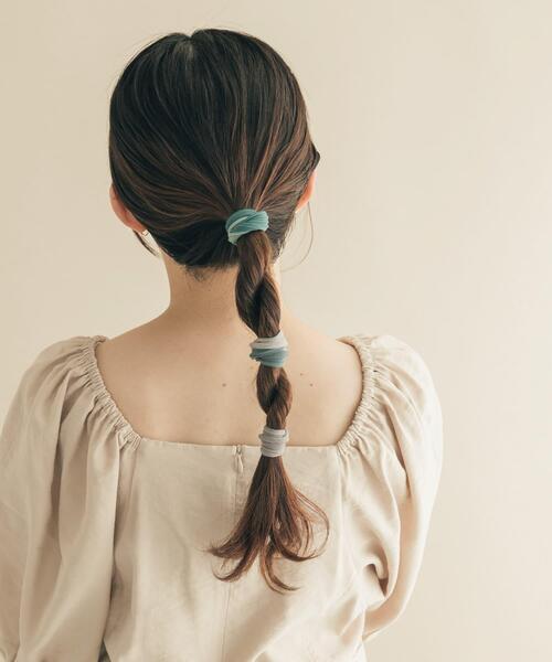 SMELLY(スメリー)の「カラーグラデーションゴムセット(ヘアゴム・レディース・ベージュ系その他/グレー系その他・-)」の9枚目の写真