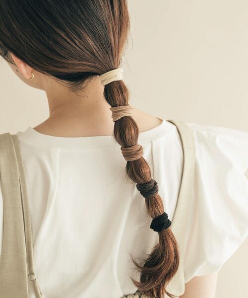 SMELLY(スメリー)の「カラーグラデーションゴムセット(ヘアゴム・レディース・ベージュ系その他/グレー系その他・-)」の5枚目の写真