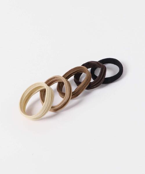 SMELLY(スメリー)の「カラーグラデーションゴムセット(ヘアゴム・レディース・ベージュ系その他/グレー系その他・-)」の4枚目の写真