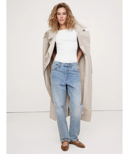 Banana Republic（バナナリパブリック）の「リファインド スクープネック Tシャツ（Tシャツ/カットソー・レディース・ブラック/ホワイト・M/L/S/XS）」の5枚目の写真