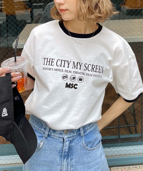 今流行りのメタリック♪人気！CCロゴ【CHANEL】リンガーTシャツ 今流行りのメタリック♪人気！CCロゴ【CHANEL】リンガーTシャツ