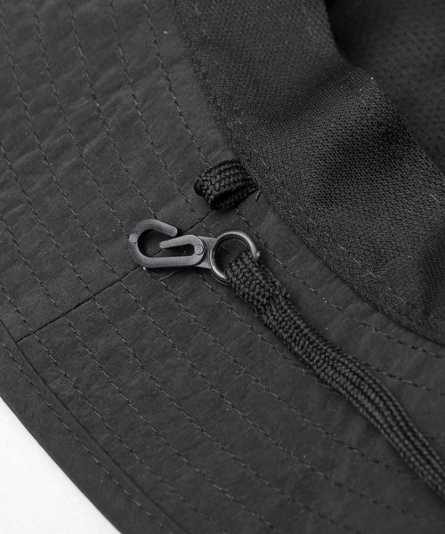 UNIVERSAL OVERALL（ユニバーサルオーバーオール）の「ロゴ刺繍 ナイロン アドベンチャーハット（ハット・メンズ・ブラック・FREE）」の12枚目の写真