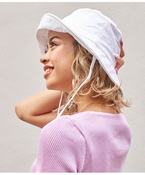 anap mimpi（アナップミンピ）の「ストラップ付きバケットハット（ハット・レディース・ホワイト/ブラック/ベージュ・FREE）」の10枚目の写真