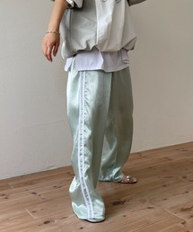 side line shiny pants / サイドラインシャイニーパンツ