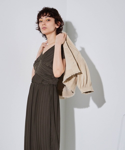 Block pleated Dress | ブロックプリーツワンピース | storage-works.co.uk