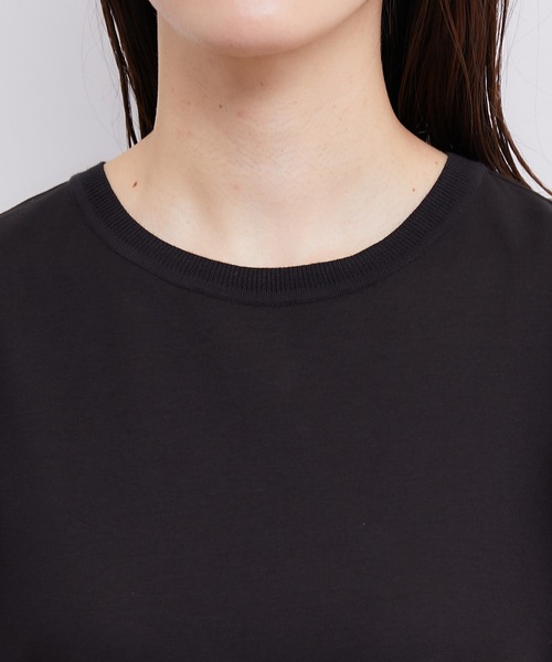 ROPE'（ロペ）の「【洗える】シフォンコンビギャザーパフスリーブカットソー（Tシャツ/カットソー・レディース・ホワイト/ブラック・38）」の7枚目の写真