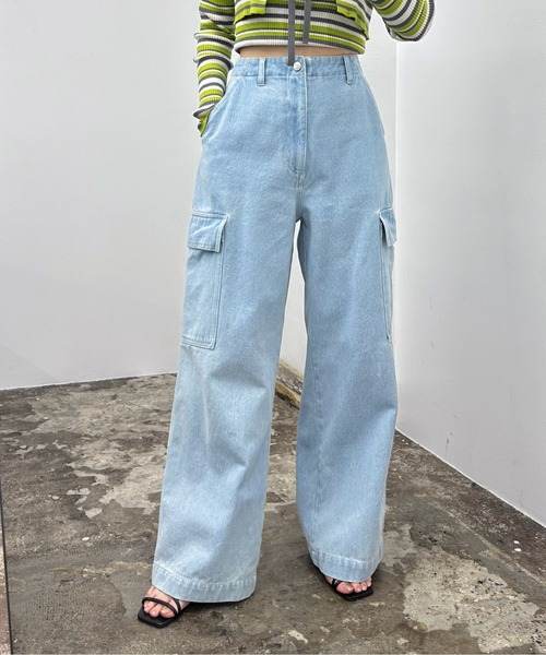 EPIMI E'PIMMY(エピミエピミー)の「デニムルーズカーゴパンツ(デニムパンツ・レディース・グレー/ブルー/ブラック/ネイビー・MEDIUM)」の20枚目の写真