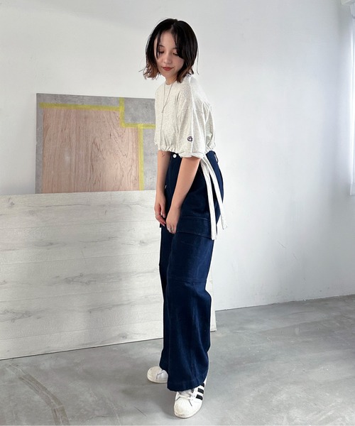 EPIMI E'PIMMY(エピミエピミー)の「デニムルーズカーゴパンツ(デニムパンツ・レディース・グレー/ブルー/ブラック/ネイビー・MEDIUM)」の21枚目の写真