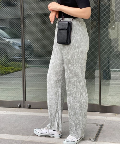 Olu.（オルドット）の「ベルベットシアーイージーパンツ（その他パンツ・レディース・シルバー/ブラック・FREE）」の10枚目の写真