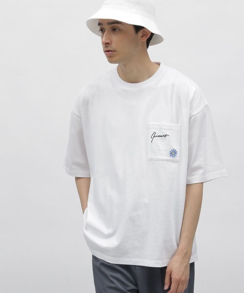 メンズ Tシャツ カットソー フロントライン ワンポイント XXL 
