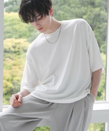 ビッグシルエット無地&ボーダー半袖Tシャツ