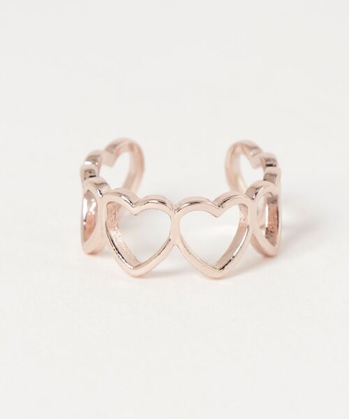 HIKA(ヒカ)の「【HIKA】ハートRING(リング・レディース・シルバー/ゴールド/レッド/ブラック/ホワイト/グリーン/ダークブラック/ピンクゴールド・FREE)」の8枚目の写真