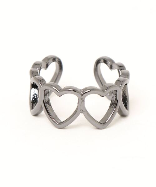 HIKA(ヒカ)の「【HIKA】ハートRING(リング・レディース・シルバー/ゴールド/レッド/ブラック/ホワイト/グリーン/ダークブラック/ピンクゴールド・FREE)」の3枚目の写真