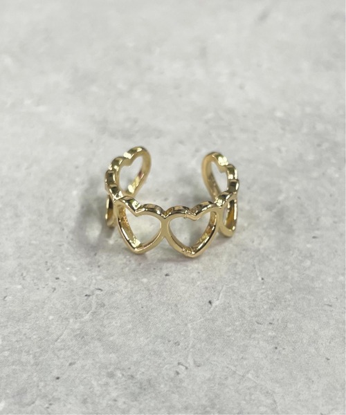 HIKA(ヒカ)の「【HIKA】ハートRING(リング・レディース・シルバー/ゴールド/レッド/ブラック/ホワイト/グリーン/ダークブラック/ピンクゴールド・FREE)」の7枚目の写真