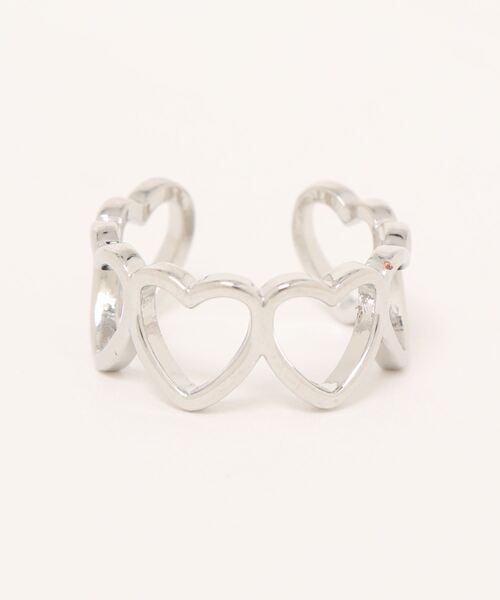 HIKA(ヒカ)の「【HIKA】ハートRING(リング・レディース・シルバー/ゴールド/レッド/ブラック/ホワイト/グリーン/ダークブラック/ピンクゴールド・FREE)」の12枚目の写真