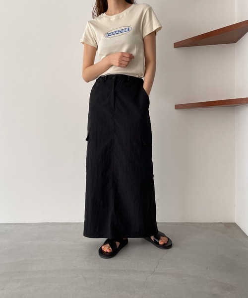 CANAL JEAN（キャナルジーン）の「smileyranna "PARADISE"半袖Tシャツ（Tシャツ/カットソー・レディース・チャコールグレー/クリーム/ライトグレー・ONE SIZE）」の19枚目の写真