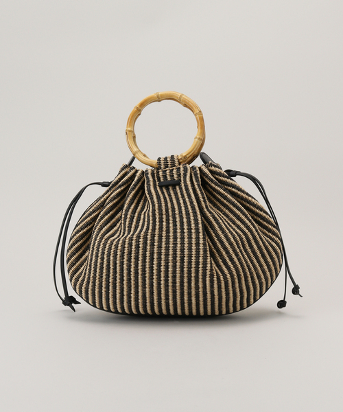 La TOTALITE（ラトータリテ）の「【CATERINA BERTINI/カテリナ ベルティーニ】バンブーハンドルBAG（ハンドバッグ・レディース・ベージュ・FREE）」の4枚目の写真