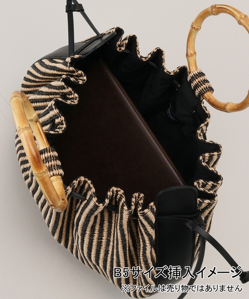 La TOTALITE（ラトータリテ）の「【CATERINA BERTINI/カテリナ ベルティーニ】バンブーハンドルBAG（ハンドバッグ・レディース・ベージュ・FREE）」の9枚目の写真