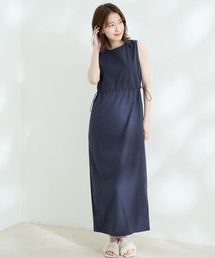 綿麻ノースリーブワンピース