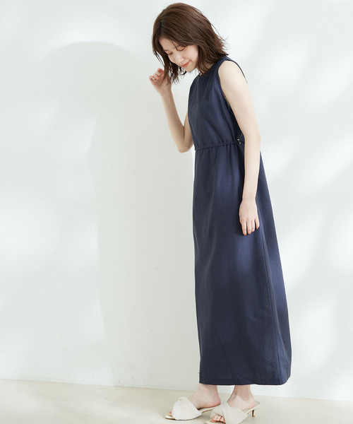Jayro(ジャイロ)の「綿麻ノースリーブワンピース(ワンピース・レディース・ネイビー/ライトグリーン/ブラウン・M)」の22枚目の写真