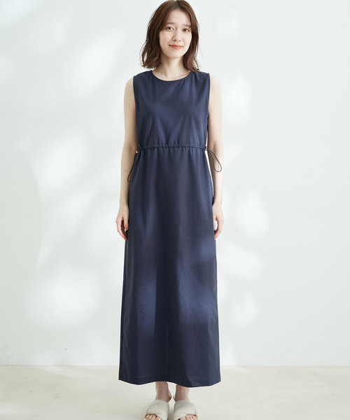 Jayro(ジャイロ)の「綿麻ノースリーブワンピース(ワンピース・レディース・ネイビー/ライトグリーン/ブラウン・M)」の12枚目の写真