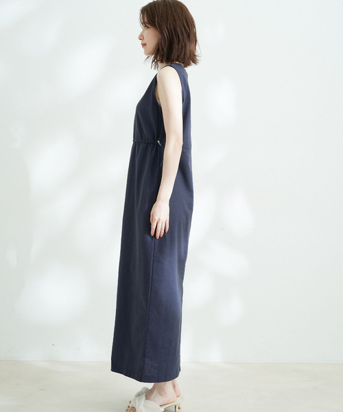 Jayro(ジャイロ)の「綿麻ノースリーブワンピース(ワンピース・レディース・ネイビー/ライトグリーン/ブラウン・M)」の17枚目の写真
