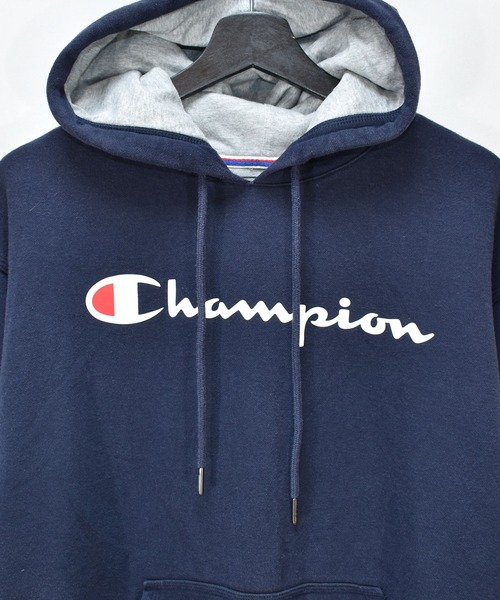 Champion(チャンピオン)の「【ヴィンテージ古着】Champion / チャンピオン ロゴ スウェットパーカー(パーカー・メンズ・ネイビー・MEDIUM)」の3枚目の写真