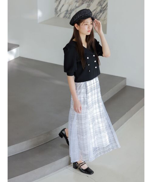 dazzlin(ダズリン)の「テーラータックニットトップス(ニット/セーター・レディース・ベージュ/ブラック・FREE)」の13枚目の写真