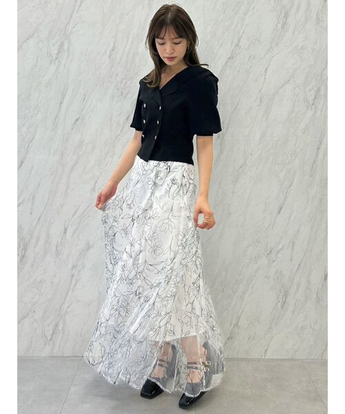 dazzlin(ダズリン)の「テーラータックニットトップス(ニット/セーター・レディース・ベージュ/ブラック・FREE)」の15枚目の写真