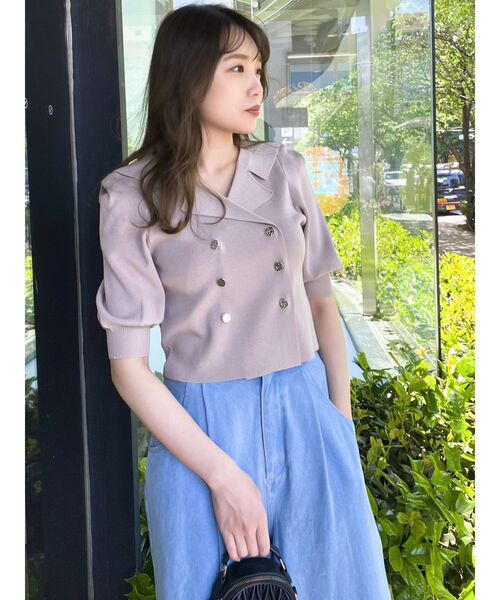 dazzlin(ダズリン)の「テーラータックニットトップス(ニット/セーター・レディース・ベージュ/ブラック・FREE)」の22枚目の写真