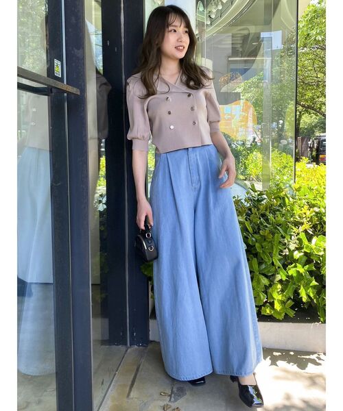 dazzlin(ダズリン)の「テーラータックニットトップス(ニット/セーター・レディース・ベージュ/ブラック・FREE)」の19枚目の写真