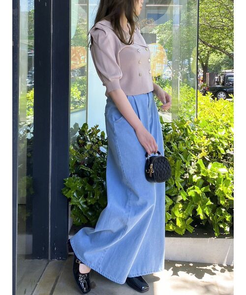 dazzlin(ダズリン)の「テーラータックニットトップス(ニット/セーター・レディース・ベージュ/ブラック・FREE)」の18枚目の写真