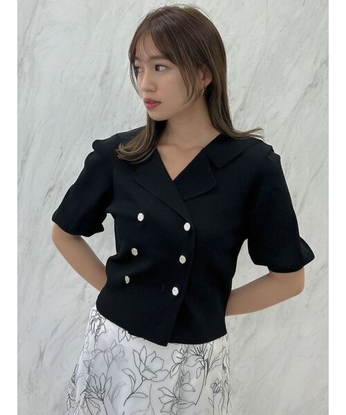 dazzlin(ダズリン)の「テーラータックニットトップス(ニット/セーター・レディース・ベージュ/ブラック・FREE)」の16枚目の写真