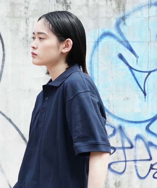 SHAKA WeAR（シャカウェア）の「SHAKA WEAR / シャカウェア 6.2 OZ POLO 半袖 ポロシャツ（ポロシャツ・メンズ・ネイビー/ベージュ/バーガンディー/グリーン/ホワイト/ブラック/杢グレー・X-LARGE/LARGE/MEDIUM）」の6枚目の写真