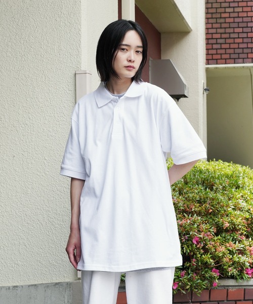 SHAKA WeAR（シャカウェア）の「SHAKA WEAR / シャカウェア 6.2 OZ POLO 半袖 ポロシャツ（ポロシャツ・メンズ・ネイビー/ベージュ/バーガンディー/グリーン/ホワイト/ブラック/杢グレー・X-LARGE/LARGE/MEDIUM）」の8枚目の写真