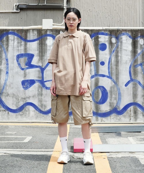 SHAKA WeAR（シャカウェア）の「SHAKA WEAR / シャカウェア 6.2 OZ POLO 半袖 ポロシャツ（ポロシャツ・メンズ・ネイビー/ベージュ/バーガンディー/グリーン/ホワイト/ブラック/杢グレー・X-LARGE/LARGE/MEDIUM）」の9枚目の写真