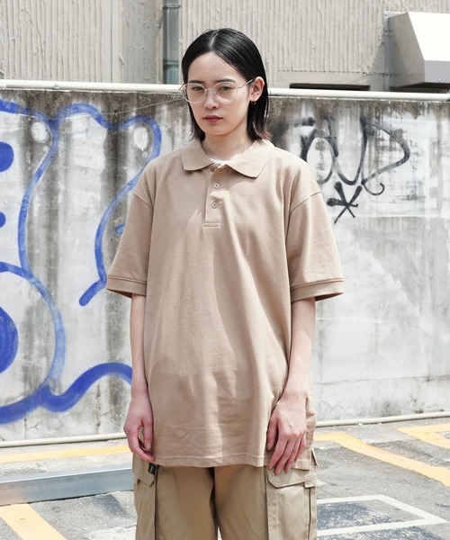 SHAKA WeAR（シャカウェア）の「SHAKA WEAR / シャカウェア 6.2 OZ POLO 半袖 ポロシャツ（ポロシャツ・メンズ・ネイビー/ベージュ/バーガンディー/グリーン/ホワイト/ブラック/杢グレー・X-LARGE/LARGE/MEDIUM）」の17枚目の写真