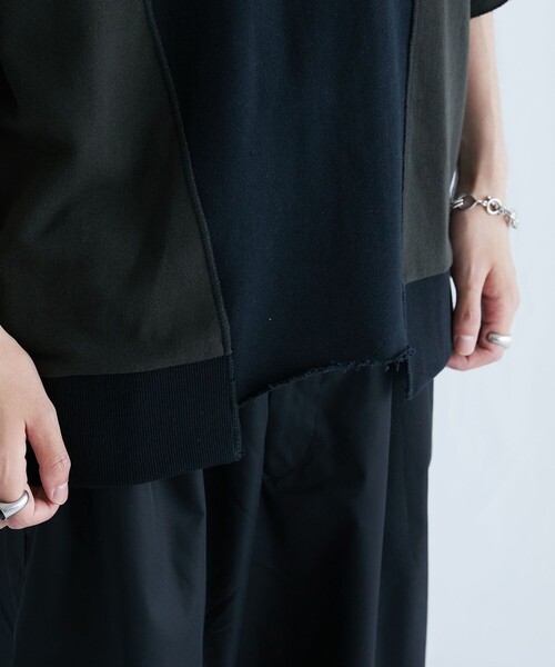 PUBLIC TOKYO（パブリックトウキョウ）の「ドッキングアウトハーフスリーブTEE（Tシャツ/カットソー・メンズ・ブラック/グレー・FREE）」の17枚目の写真