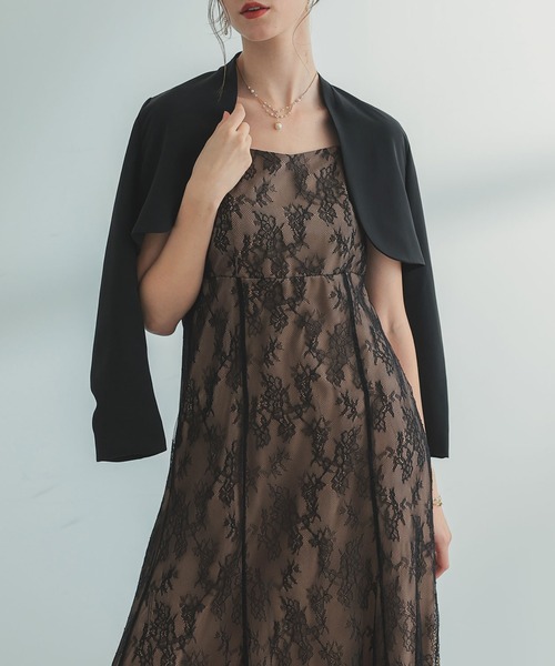 Dorry Doll（ドリードール）の「ラウンドショートジャケット（ノーカラージャケット・レディース・モカ/グレー系その他/ベージュ/ブラック・M）」の20枚目の写真