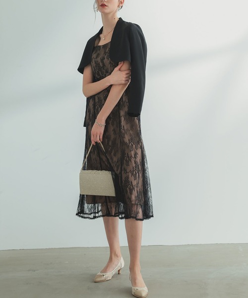 Dorry Doll（ドリードール）の「ラウンドショートジャケット（ノーカラージャケット・レディース・モカ/グレー系その他/ベージュ/ブラック・M）」の22枚目の写真