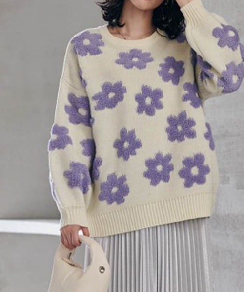 セール】フラワージャカードニット（ニット/セーター）｜RANAN（ラナン