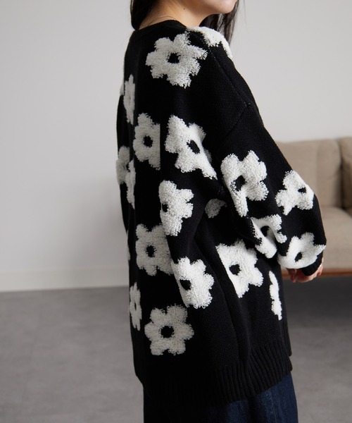RANAN（ラナン）の「フラワージャカードニット（ニット/セーター