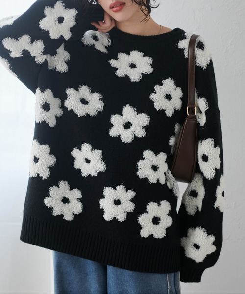 セール】フラワージャカードニット（ニット/セーター）｜RANAN（ラナン