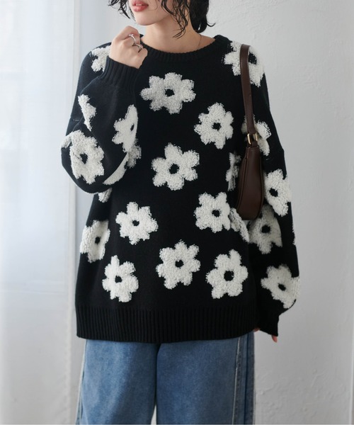 セール】フラワージャカードニット（ニット/セーター）｜RANAN（ラナン